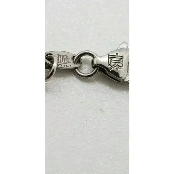 Lisa Robertson 18k Gold On 925 Sterling Silver Necklace Rhinestone Beads Long - Picture 6 of 15